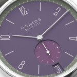 NOMOS Glashütte - Tangente 38 Datum Mauvegrün 