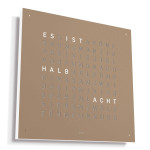 Qlocktwo - EARTH 45 EDITION HAZELNUT 