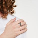 FOPE - Panorama Flex'it Ring mit schwarzen Diamanten