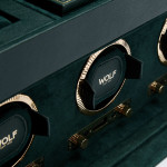WOLF - British Racing Triple Watch Winder with Storage 