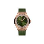 Hublot - Classic Fusion King Gold Green Diamonds 
