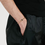 FOPE - Solo Flex'it Armband mit drei Rondellen und schwarzem Pavébesatz