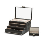 WOLF - Caroline Large Jewellery Box Black