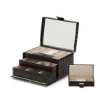 WOLF - Caroline Medium Jewellery Box Black