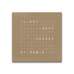 Qlocktwo - EARTH 45 EDITION HAZELNUT 