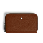 Montblanc - Mittelgroße Continental-Brieftasche 12 cc mit Reißverschluss aus Sartorial Leder