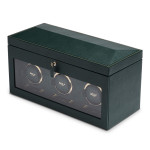 WOLF - British Racing Triple Watch Winder with Storage 