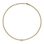 FOPE - Eka Halskette mit Diamanten in Rautenfassung