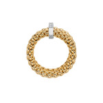 FOPE - Prima doppelter Mesh-Ring mit Diamantpavé