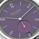 NOMOS Glashütte - Tangente 38 Datum Mauvegrün 