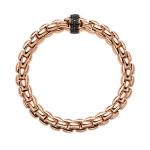 FOPE - Eka Flex'it Armband mit schwarzen Diamanten
