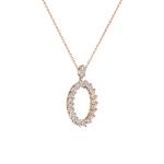 Chopard - L'Heure du Diamant Marquise Anhänger mit Halskette