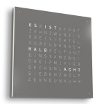 Qlocktwo - FRONTCOVER EARTH 45 GREY PEPPER