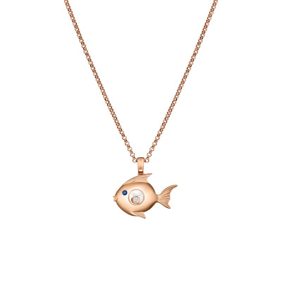 Chopard - Happy Diamonds Fish Anhänger mit Halskette