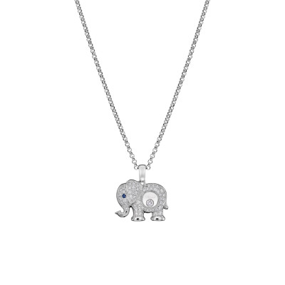 Chopard - Happy Diamonds Elefant Anhänger mit Halskette