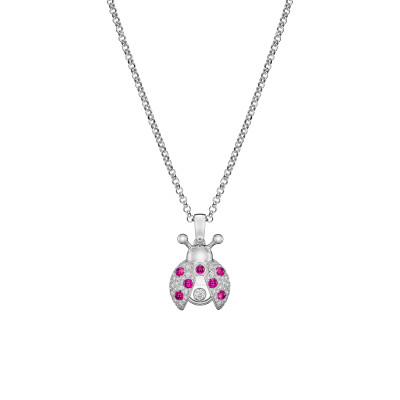 Chopard - Happy Diamonds Marienkäfer Anhänger mit Halskette