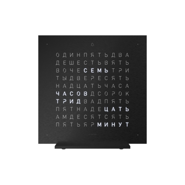 Qlocktwo - EARTH 13.5 DEEP BLACK