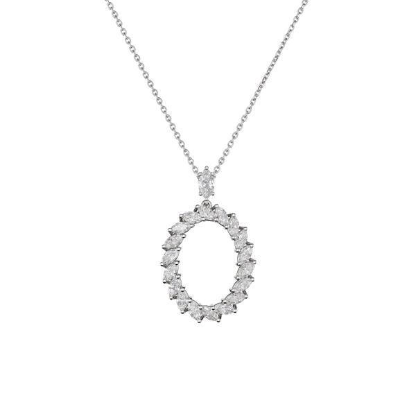 Chopard - L'Heure du Diamant Marquise Anhänger mit Halskette