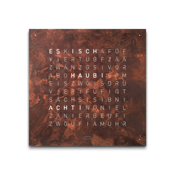 Qlocktwo - EARTH 45 CREATOR'S EDITION RUST