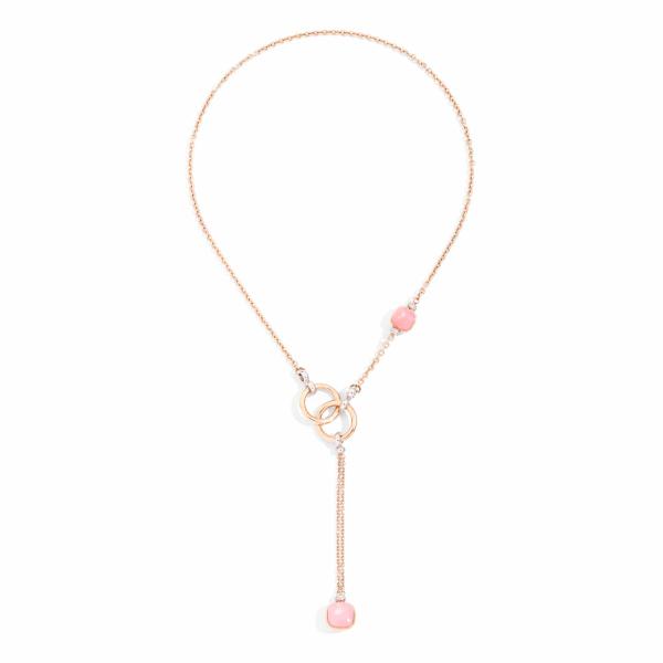 Pomellato - Nudo Rosenquarz Lariat-Kette