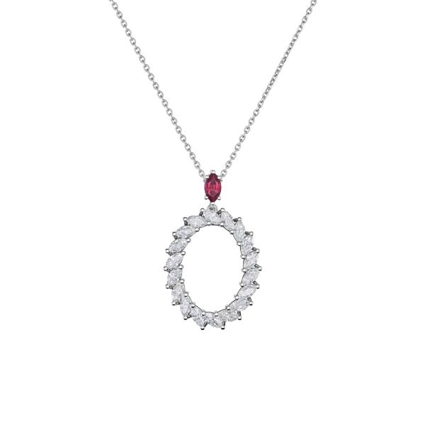 Chopard - L'Heure du Diamant Marquise Anhänger mit Halskette