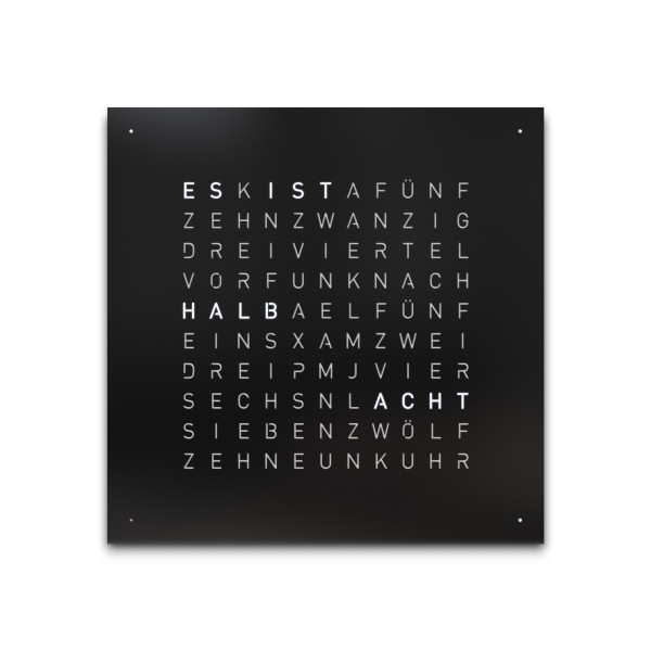 Qlocktwo - EARTH 45 EDITION BLACK PEPPER 