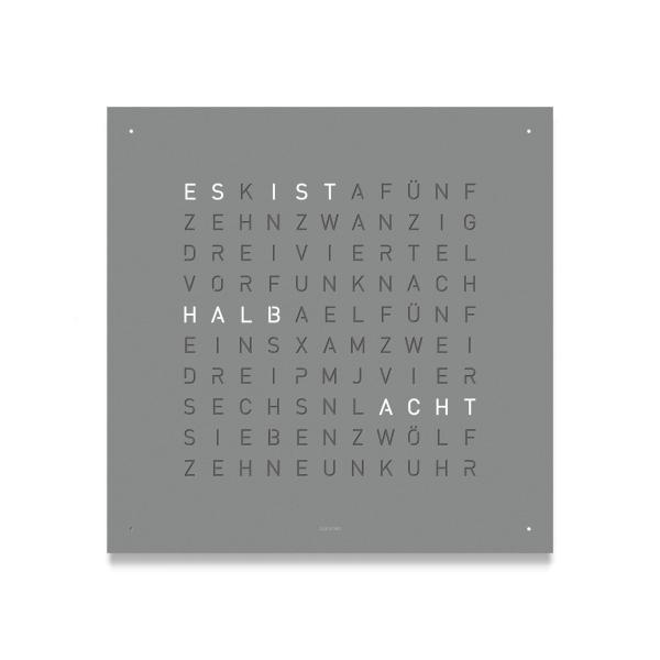 Qlocktwo - EARTH 45 EDITION GREY PEPPER 