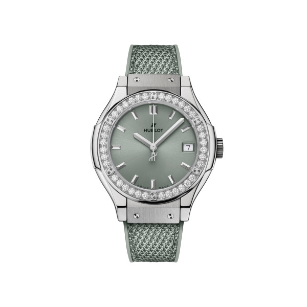 Hublot - Classic Fusion Titanium Sage Green Diamonds