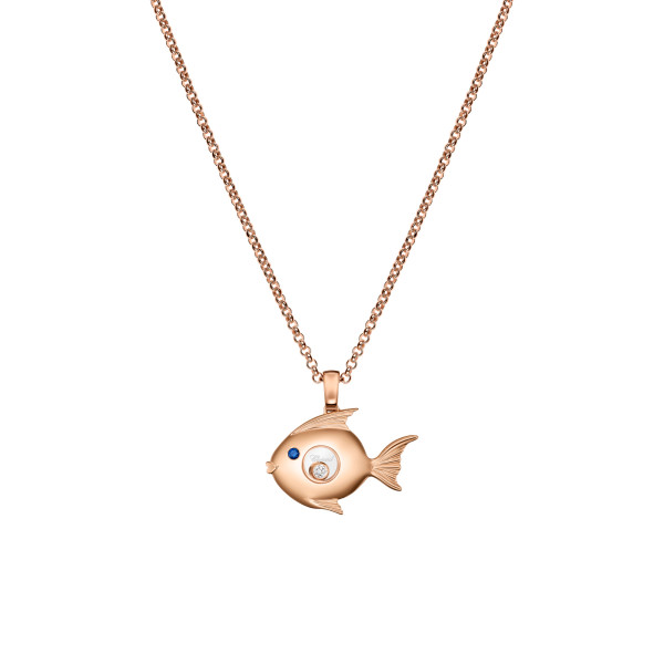 Chopard - Happy Diamonds Fish Anhänger mit Halskette