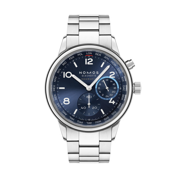NOMOS Glashütte - Club Sport Neomatik Weltzeit blau
