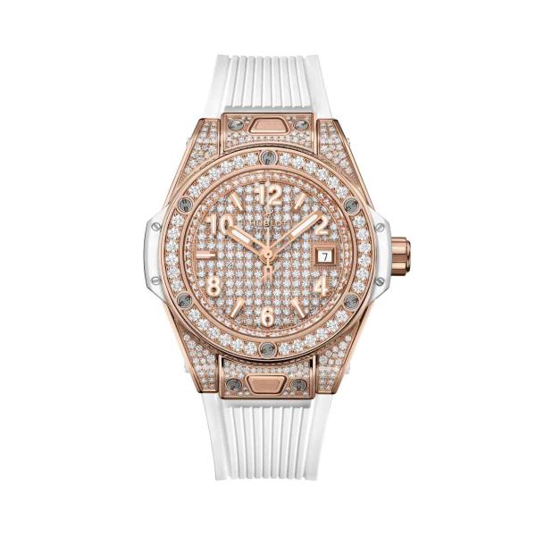 Hublot - Big Bang One Click King Gold White Full Pavé