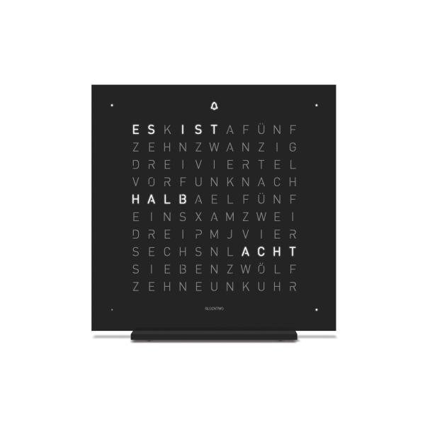 Qlocktwo - EARTH 13.5 DEEP BLACK 
