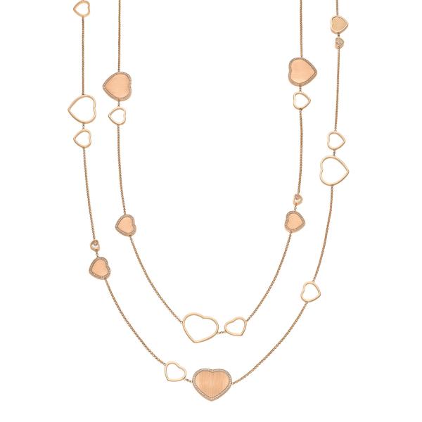 Chopard - Happy Hearts Golden Hearts Halskette
