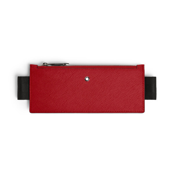 Montblanc - Etui für 2 Schreibgeräte mit elastischem Band aus Sartorial Leder