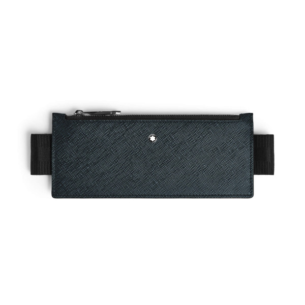 Montblanc - Etui für 2 Schreibgeräte mit elastischem Band aus Sartorial Leder