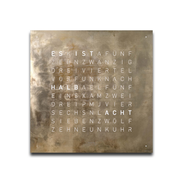 Qlocktwo - FRONTCOVER EARTH 45 CREATOR'S EDITION SILVER & GOLD