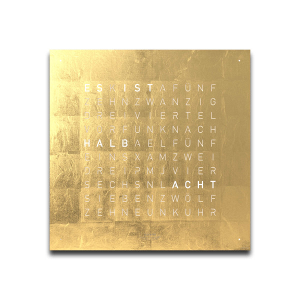 Qlocktwo - FRONTCOVER EARTH 45 CREATOR'S EDITION GOLD