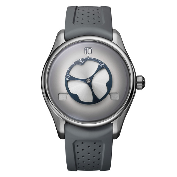 H. Moser & Cie - Pioneer Flying Hours White Fumé