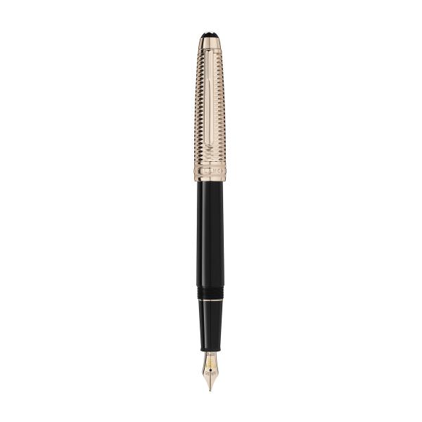 Montblanc - Meisterstück Doué Geometry Champagne Gold-Coated Classique Füllfederhalter