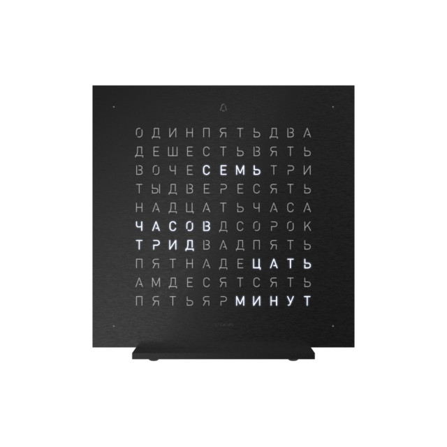 Qlocktwo - EARTH 13.5 DEEP BLACK