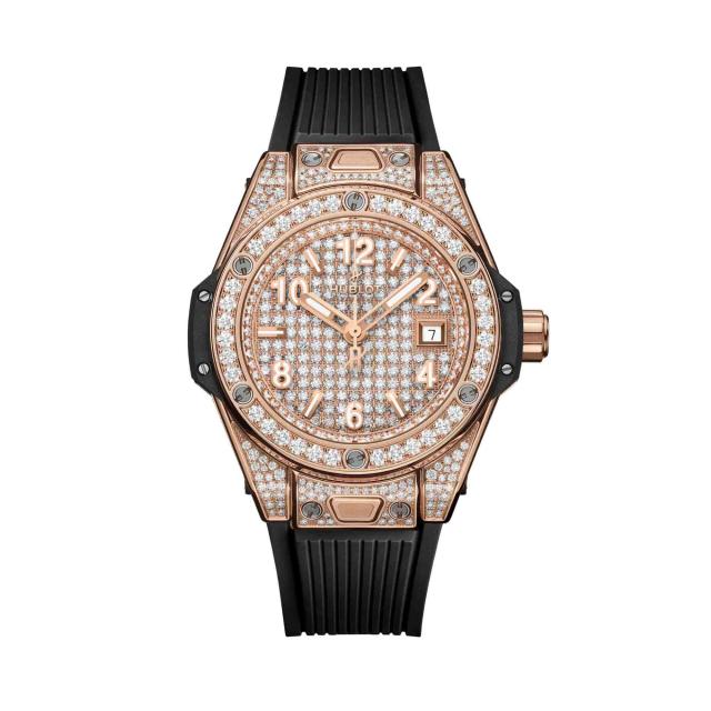 Hublot - Big Bang One Click King Gold White Full Pavé