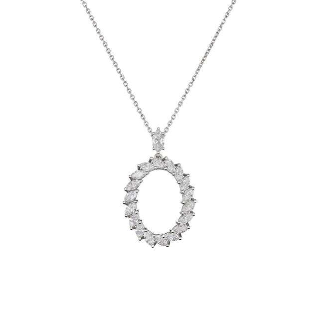Chopard - L'Heure du Diamant Marquise Anhänger mit Halskette