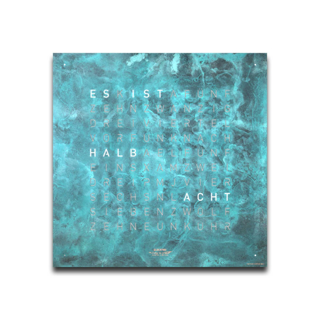 Qlocktwo - FRONTCOVER EARTH 45 CREATOR'S EDITION VINTAGE COPPER