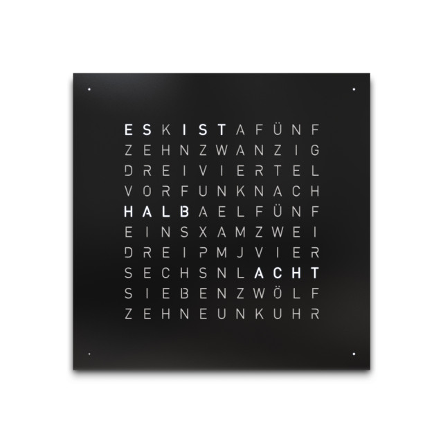 Qlocktwo - EARTH 45 EDITION BLACK PEPPER 