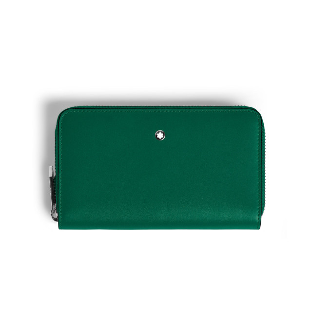 Montblanc - Mittelgroße Continental-Brieftasche 12 cc mit Reißverschluss aus Soft Leder