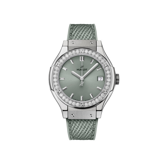 Hublot - Classic Fusion Titanium Sage Green Diamonds
