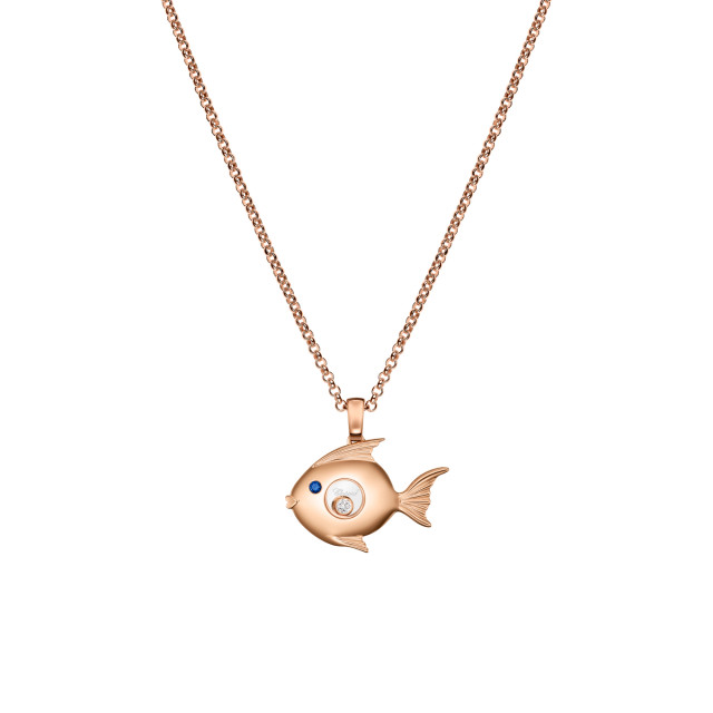 Chopard - Happy Diamonds Fish Anhänger mit Halskette
