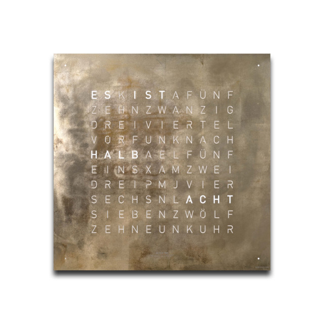 Qlocktwo - FRONTCOVER EARTH 45 CREATOR'S EDITION SILVER & GOLD