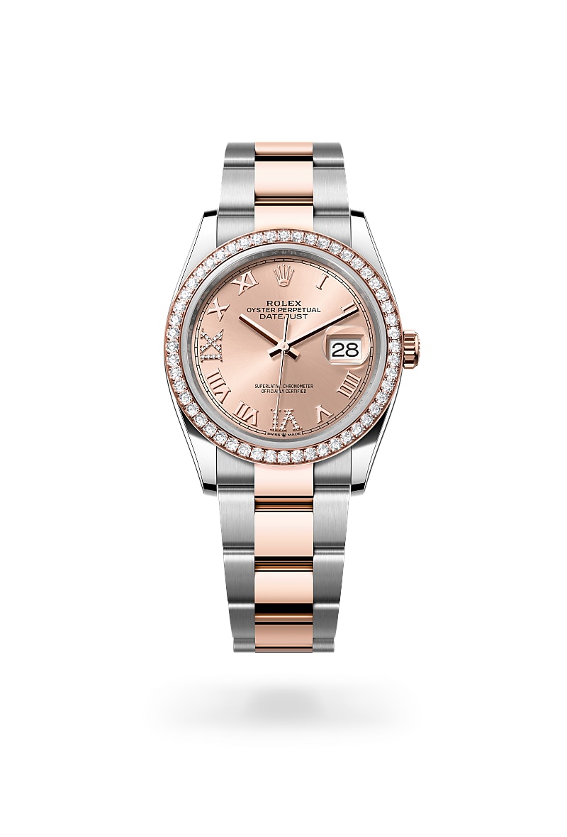 Rolex Datejust 36 M126281RBR-0016 Herrenuhr - Oyster, 36 mm, Edelstahl Oystersteel und Everose-Gold mit Diamanten