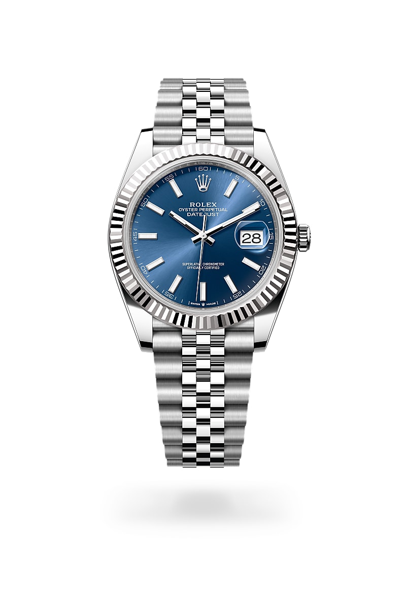 Rolex Datejust 41 M126334-0002 Herrenuhr - Oyster, 41 mm, Edelstahl Oystersteel und Weißgold